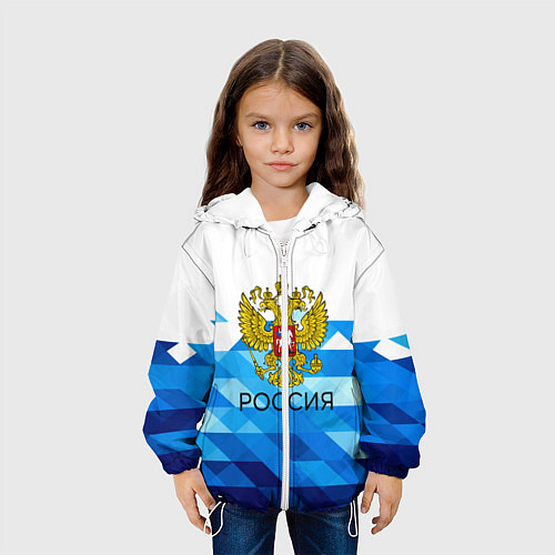 Детская куртка РОССИЯ / 3D-Белый – фото 3
