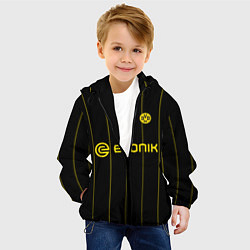 Куртка с капюшоном детская BORUSSIA DORTMUND, цвет: 3D-черный — фото 2
