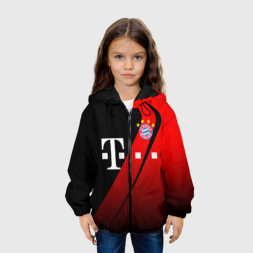 Детская куртка FC Bayern Munchen Форма / 3D-Черный – фото 3