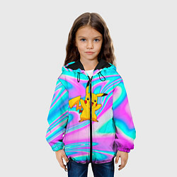 Куртка с капюшоном детская Пикачу, цвет: 3D-черный — фото 2