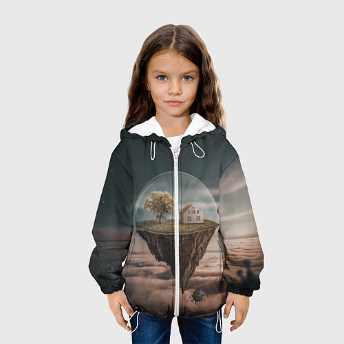 Детская куртка Самоизоляция / 3D-Белый – фото 3