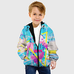Куртка с капюшоном детская Fall Guys, цвет: 3D-черный — фото 2