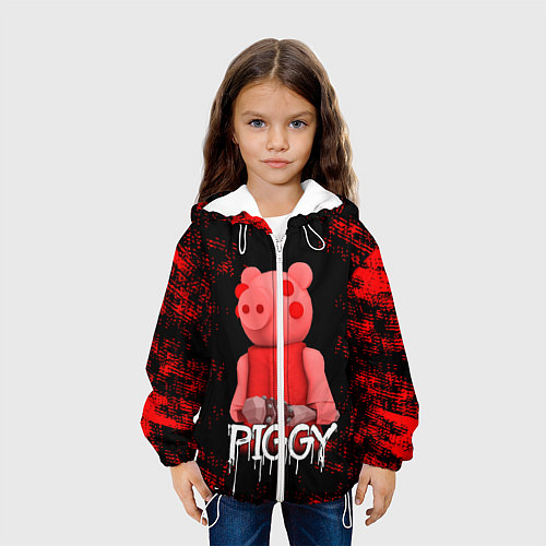 Детская куртка Roblox Piggy / 3D-Белый – фото 3