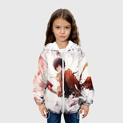 Куртка с капюшоном детская Дазай, цвет: 3D-белый — фото 2