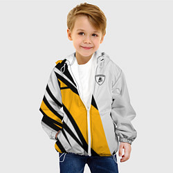 Куртка с капюшоном детская Lamborghini, цвет: 3D-белый — фото 2