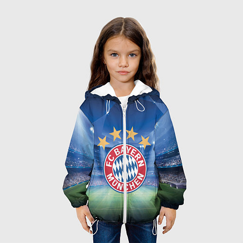 Детская куртка Бавария Мюнхен / 3D-Белый – фото 3