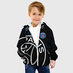 Куртка с капюшоном детская ПСЖ, цвет: 3D-белый — фото 2