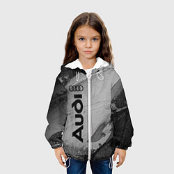 Куртка с капюшоном детская AUDI АУДИ, цвет: 3D-белый — фото 2