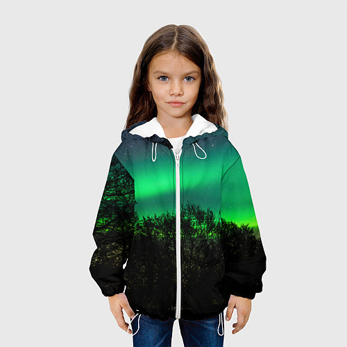 Детская куртка Северное сияние / 3D-Белый – фото 3