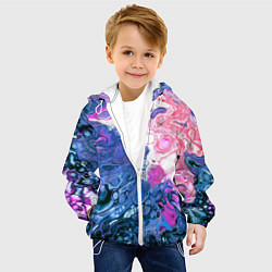 Куртка с капюшоном детская Акрил, цвет: 3D-белый — фото 2