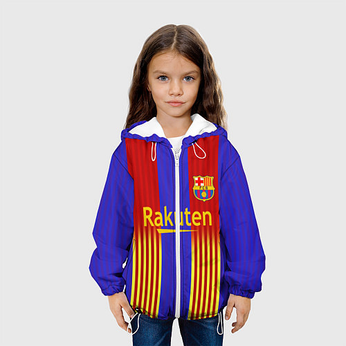 Детская куртка Barcelona 2020-2021 г / 3D-Белый – фото 3