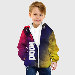 Куртка с капюшоном детская DOOM ДУМ, цвет: 3D-белый — фото 2