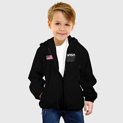 Куртка с капюшоном детская NASA, цвет: 3D-черный — фото 2