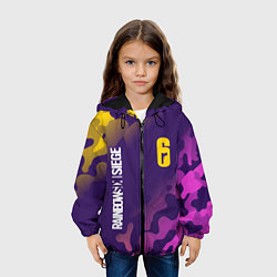 Куртка с капюшоном детская RAINBOW SIX SIEGE РАДУГА 6, цвет: 3D-черный — фото 2