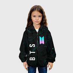 Куртка с капюшоном детская BTS БТС, цвет: 3D-черный — фото 2