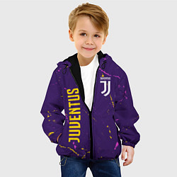 Куртка с капюшоном детская JUVENTUS ЮВЕНТУС, цвет: 3D-черный — фото 2