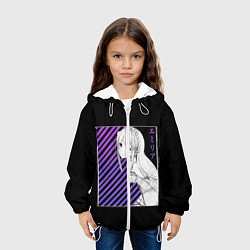 Куртка с капюшоном детская Re:Zero, цвет: 3D-белый — фото 2