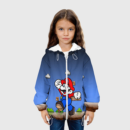 Детская куртка Mario / 3D-Белый – фото 3