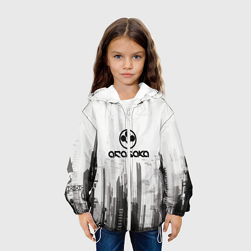 Детская куртка Cyberpunk 2077 Arasaka / 3D-Белый – фото 3