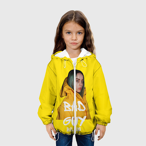 Детская куртка Billie Eilish Билли Айлиш / 3D-Белый – фото 3
