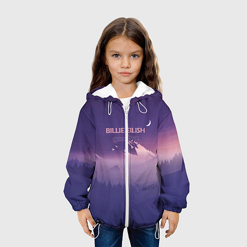 Детская куртка Billie Eilish / 3D-Белый – фото 3