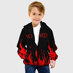 Куртка с капюшоном детская YOU DIED, цвет: 3D-черный — фото 2