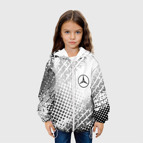 Детская куртка Mercedes-Benz / 3D-Белый – фото 3