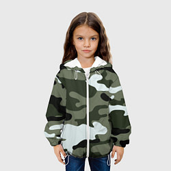Куртка с капюшоном детская Camouflage 2, цвет: 3D-белый — фото 2