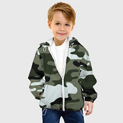 Куртка с капюшоном детская Camouflage 2, цвет: 3D-белый — фото 2