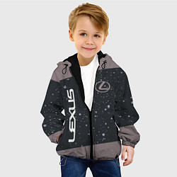 Куртка с капюшоном детская LEXUS ЛЕКСУС, цвет: 3D-черный — фото 2