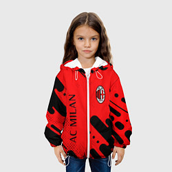 Куртка с капюшоном детская AC MILAN МИЛАН, цвет: 3D-белый — фото 2