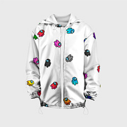 Куртка с капюшоном детская Among Us, цвет: 3D-белый