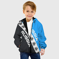 Куртка с капюшоном детская RUSSIA SPORT, цвет: 3D-черный — фото 2