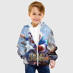 Куртка с капюшоном детская League of Legends МАСТЕР ЙИ, цвет: 3D-белый — фото 2