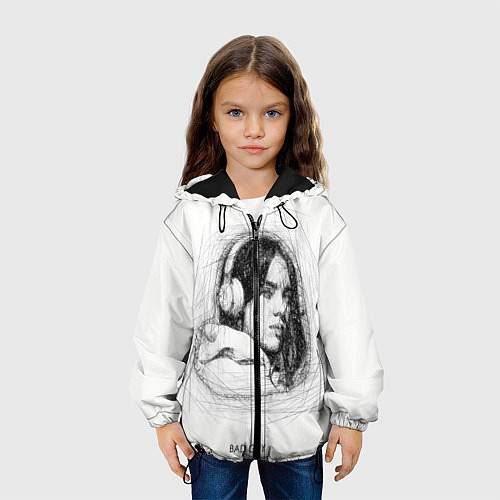 Детская куртка Billie Eilish карандаш / 3D-Черный – фото 3