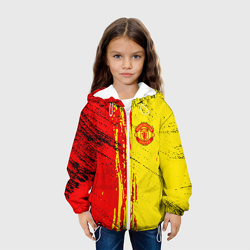 Детская куртка Manchester United Дьяволы / 3D-Белый – фото 3