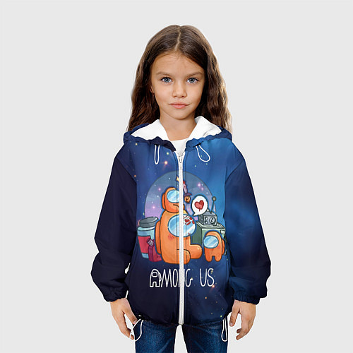 Детская куртка Among Us Space / 3D-Белый – фото 3