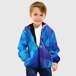 Куртка с капюшоном детская NEON CRYSTALLS, цвет: 3D-черный — фото 2