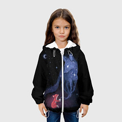 Куртка с капюшоном детская Лиса и ее дух, цвет: 3D-белый — фото 2