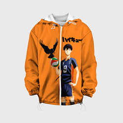 Куртка с капюшоном детская Haikyu 9, цвет: 3D-белый