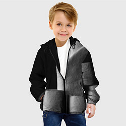 Куртка с капюшоном детская Туалетная бумага, цвет: 3D-черный — фото 2