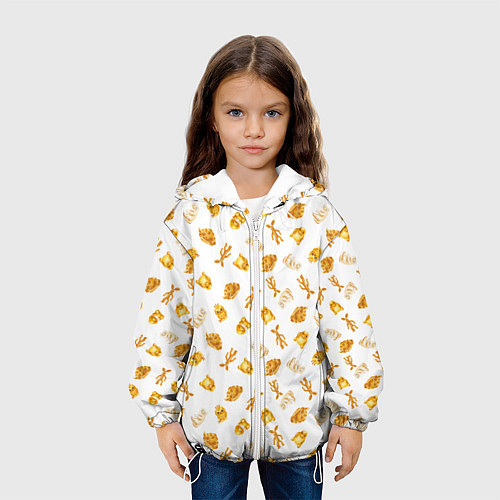 Детская куртка Baked Goods Kowalski Pattern / 3D-Белый – фото 3