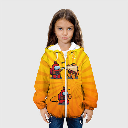 Детская куртка Among Us / 3D-Белый – фото 3