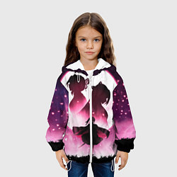 Куртка с капюшоном детская Столп Бабочки, цвет: 3D-белый — фото 2