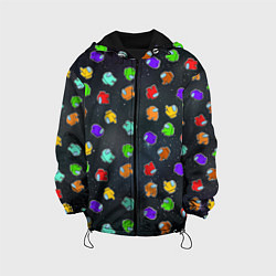Куртка с капюшоном детская Among Us, цвет: 3D-черный