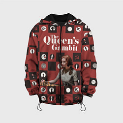 Куртка с капюшоном детская Ход королевы The Que, цвет: 3D-черный