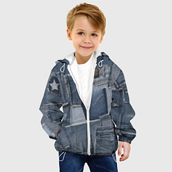 Куртка с капюшоном детская Jeans life, цвет: 3D-белый — фото 2