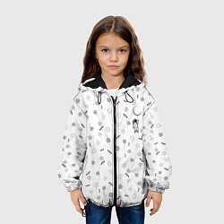 Куртка с капюшоном детская Астронавт и одуванчики, цвет: 3D-черный — фото 2