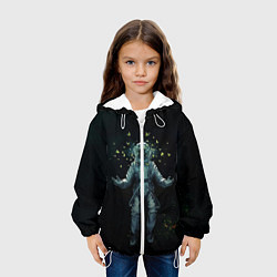 Куртка с капюшоном детская Космонавт, цвет: 3D-белый — фото 2