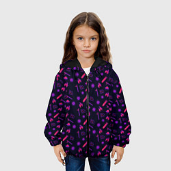 Куртка с капюшоном детская 2020 год, цвет: 3D-черный — фото 2